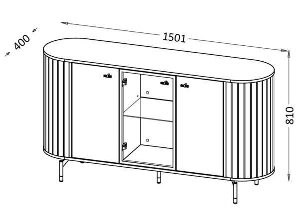 Möbel-Set für Wohnzimmer Soria Kaschmir