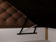 Boxspringbett mit Bettkasten 200x200 Bergamo Braun