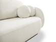 Schlafsofa mit Bettfunktion und Bettkasten Oreo Creme
