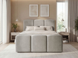 Boxspringbett mit Bettkasten 180x200 Campi Grau