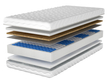 Taschenfederkernmatratze mit Kokosmatte und Polyurethanschaum Dormitorio 120x200