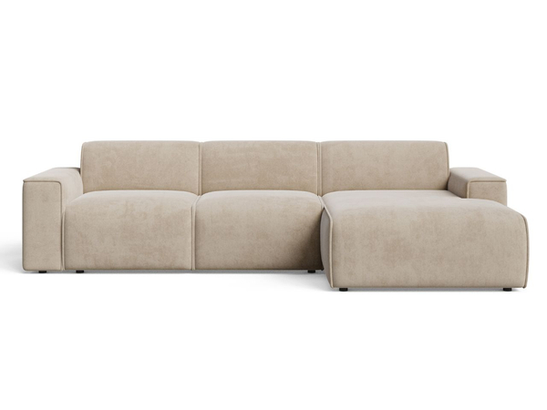Ecksofa L-Form Rechts Lavia Beige