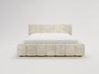 Polsterbett mit Bettkasten und Lattenrost 180x200 Ibiza Creme