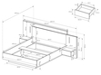  Stilvolles Schlafzimmer-Set Morten Weiß, Goldene Craft Eiche