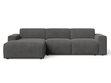 Ecksofa L-Form Links Lavia Dunkelgrau