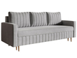 Schlafsofa mit Bettfunktion und Bettkasten Castelo Grau