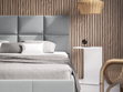Polsterbett mit Lattenrost 180x200 Luxe Beige