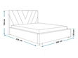 Polsterbett mit Bettkasten und Lattenrost 180x200 Tivoli Dunkelgrau