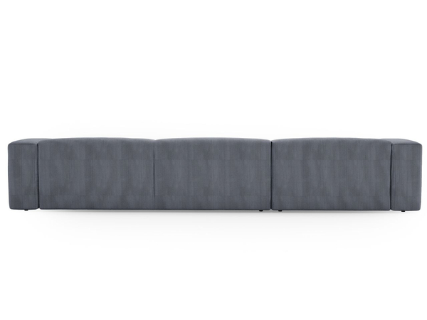 Wohnlandschaft Universell Moderne Cord Ecksofa Landi Grau