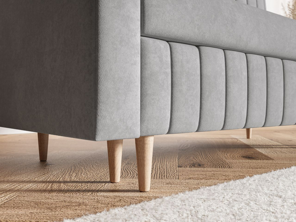 Schlafsofa mit Bettfunktion und Bettkasten Castelo Grau