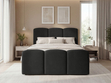Boxspringbett mit Bettkasten 180x200 Campi Schwarz