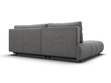 Ecksofa mit Schlaffunktion und Bettkasten Links Milet Grau