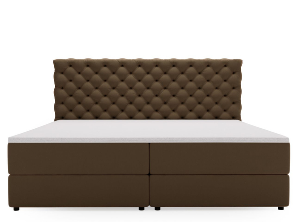 Boxspringbett mit Bettkasten 180x200 Bergamo Braun