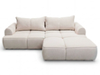 Ecksofa L-Form Rechts mit Schlaffunktion und Bettkasten Bonno Beige