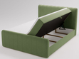 Boxspringbett mit Bettkasten 160x200 Osteno Grün