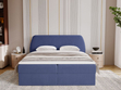 Boxspringbett mit Bettkasten 140x200 Bogota Dunkelblau