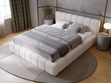 Polsterbett mit Bettkasten und Lattenrost 180x200 Orio Beige