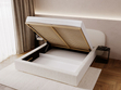 Polsterbett mit Bettkasten und Lattenrost 200x200 Palermo Creme