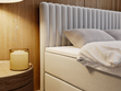 Boxspringbett mit Bettkasten 140x200 Marbella Hellgrau