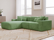 Ecksofa L-Form Links Moderne Ecksofa Leni Grün