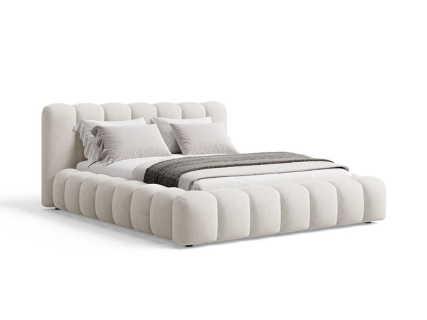 Polsterbett mit Bettkasten und Lattenrost 180x200 Averia Beige