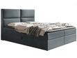 Boxspringbett mit Bettkasten 120x200 Hera Dunkelgrau