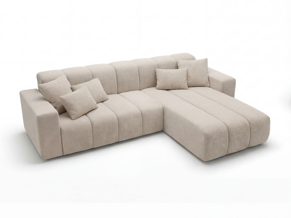 Ecksofa L-Form Rechts Nork Beige
