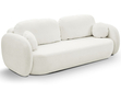 Schlafsofa mit Bettfunktion und Bettkasten Oreo Creme