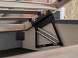 Polsterbett mit Bettkasten und Lattenrost 160x200 Orlo Dunkelgrau