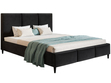 Polsterbett mit Lattenrost 120x200 Trio Schwarz
