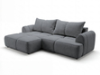Ecksofa L-Form Links mit Schlaffunktion und Bettkasten Bonno Dunkelgrau