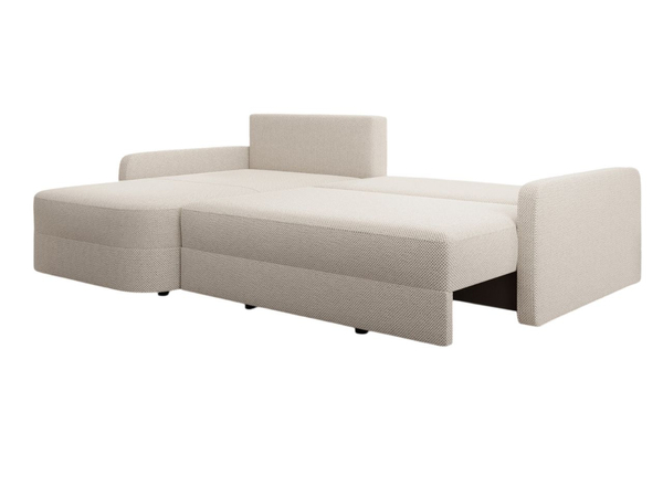 Ecksofa L-Form mit Schlaffunktion und Bettkasten Arvento Beige