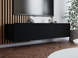TV-Lowboard mit Türen 150 cm Kioto Schwarz matt