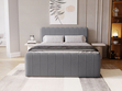 Boxspringbett mit Bettkasten 180x200 Osteno Dunkelgrau
