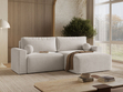 Ecksofa L-Form mit Schlaffunktion und Bettkasten Aurora Hellbeige