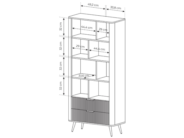 Regal mit Schubladen Latina Beige