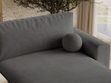 Ecksofa L-Form mit Schlaffunktion und Bettkasten Aurora Dunkelgrau