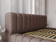Polsterbett mit Bettkasten und Lattenrost 120x200 Italia Braun