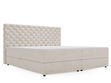 Boxspringbett mit Bettkasten 200x200 Bergamo Beige