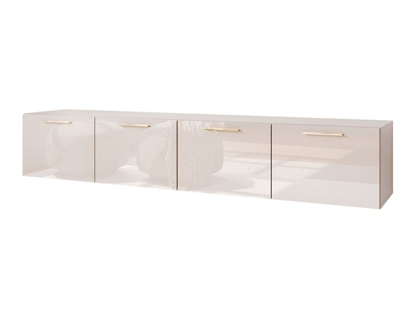 Hängeschrank mit Türen und LED-Beleuchtung 200 cm Noaé Kaschmir