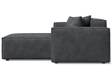 Ecksofa L-Form Rechts Arizona Dunkelgrau