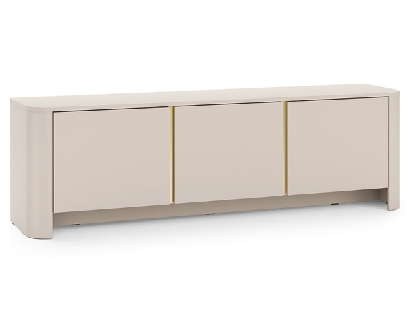Fernsehschrank mit goldener Zierleiste für das Wohnzimmer Brillo Kaschmir