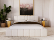 Polsterbett mit Bettkasten und Lattenrost 180x200 Alicante Boucle Beige