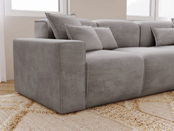 Ecksofa L-Form Rechts Moderne Ecksofa Leni Grau