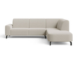 Ecksofa L-Form Rechts Regento Bouclé-Stoff Beige