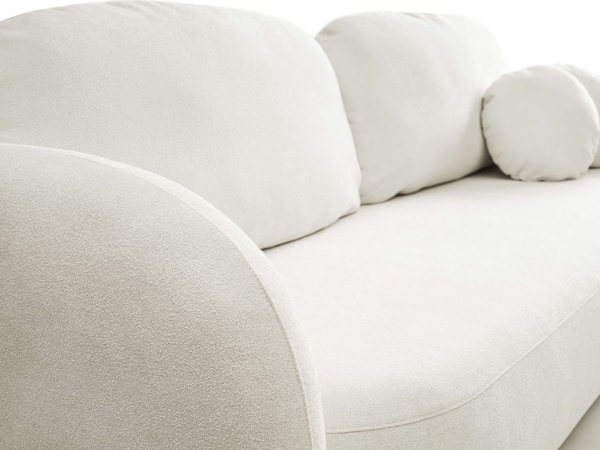 Schlafsofa mit Bettfunktion und Bettkasten Oreo Creme