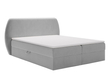 Boxspringbett mit Bettkasten 120x200 Bogota Hellgrau