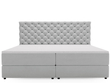 Boxspringbett mit Bettkasten 200x200 Bergamo Hellgrau