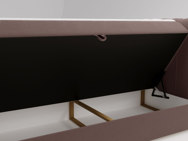 Boxspringbett mit Bettkasten 120x200 Osteno Braun