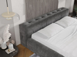 Polsterbett mit Bettkasten und Lattenrost 120x200 Lipari Dunkelgrau